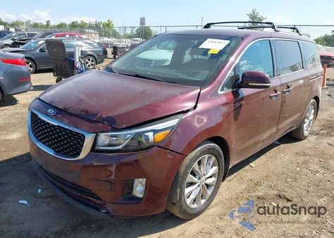 2016 Kia Sedona Ex из США, поврежденный, VIN KNDMC5C17G6127796